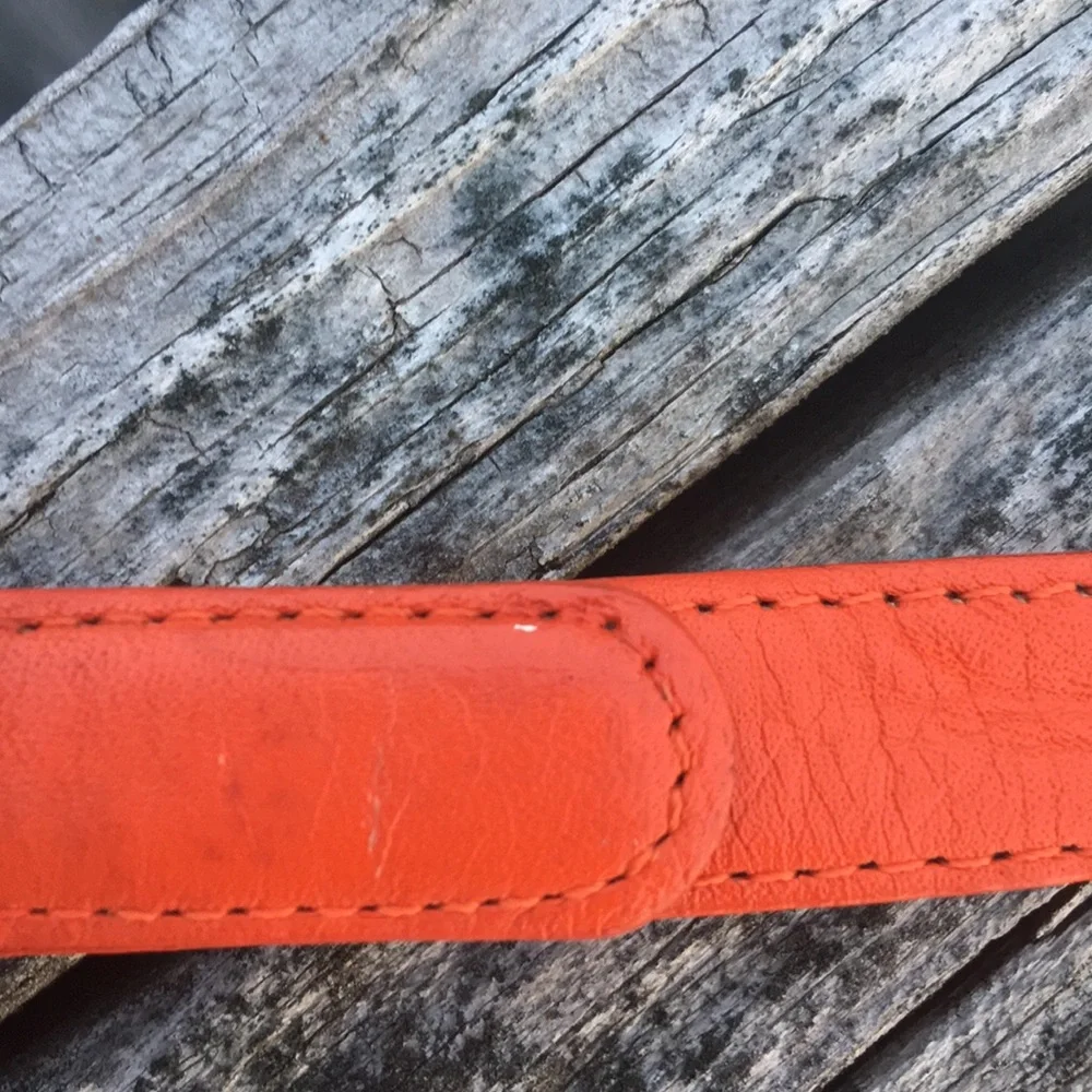 Karen Scott leather orange